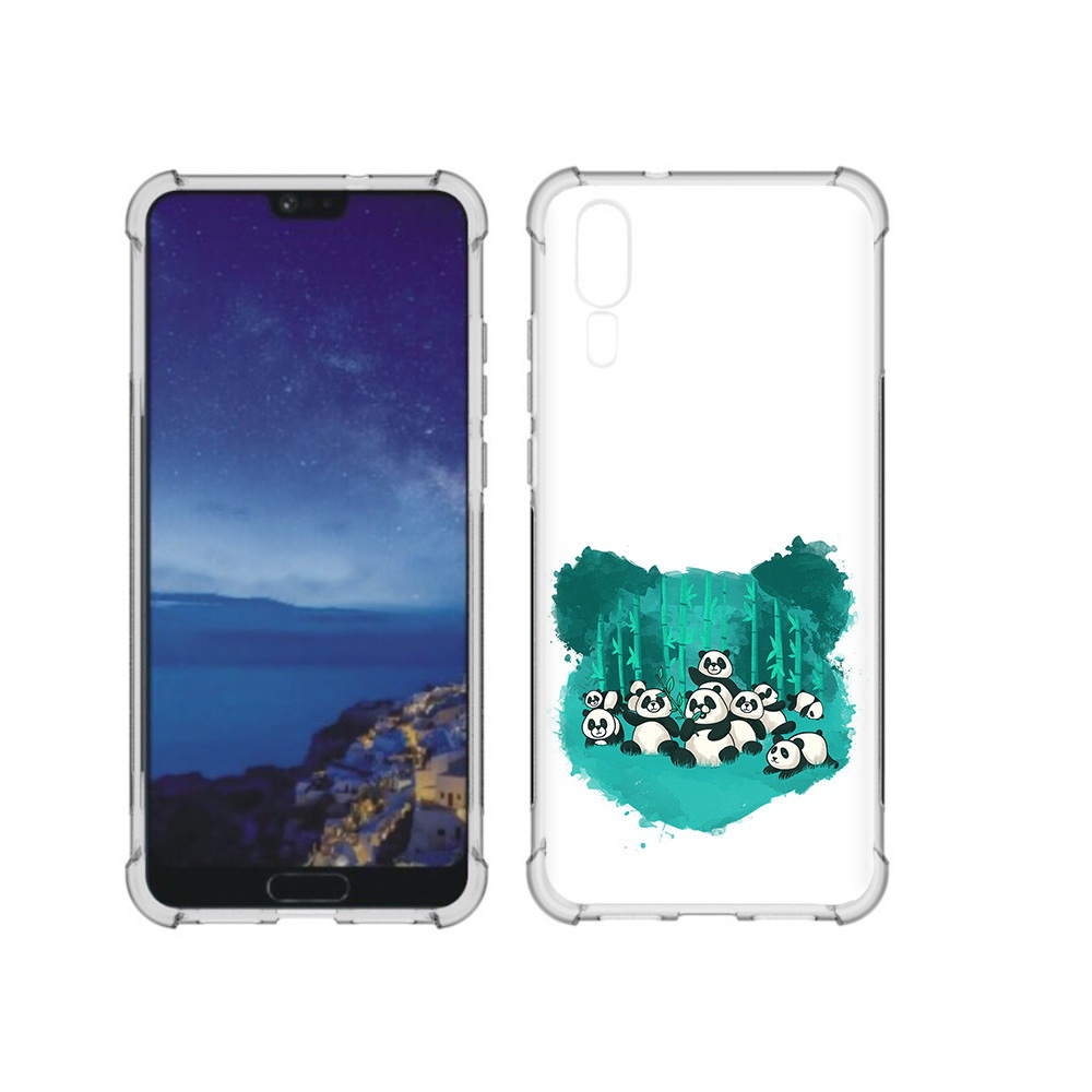 

Чехол MyPads Tocco для Huawei P20 нарисованные панды (PT108006.52.508), Прозрачный, Tocco