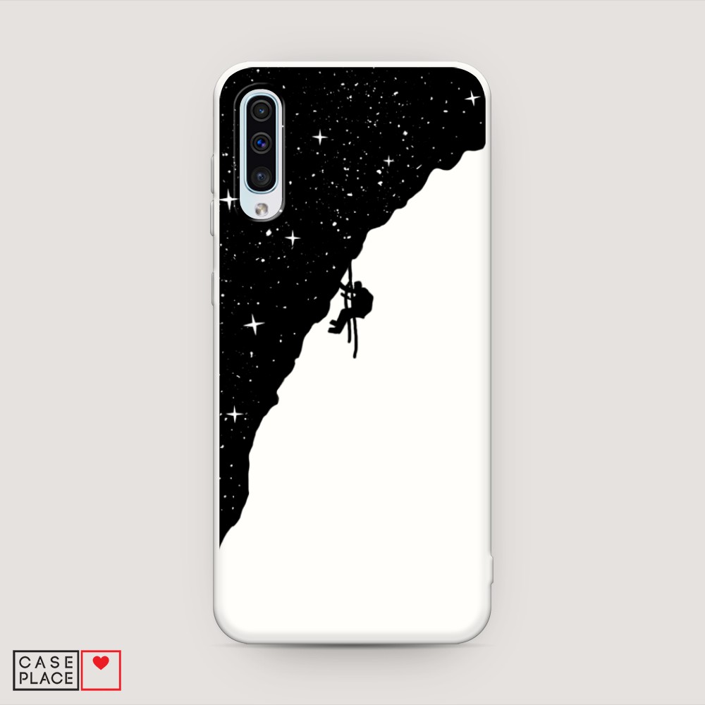 

Матовый силиконовый чехол "Скалолаз в космосе" на Samsung Galaxy A30s