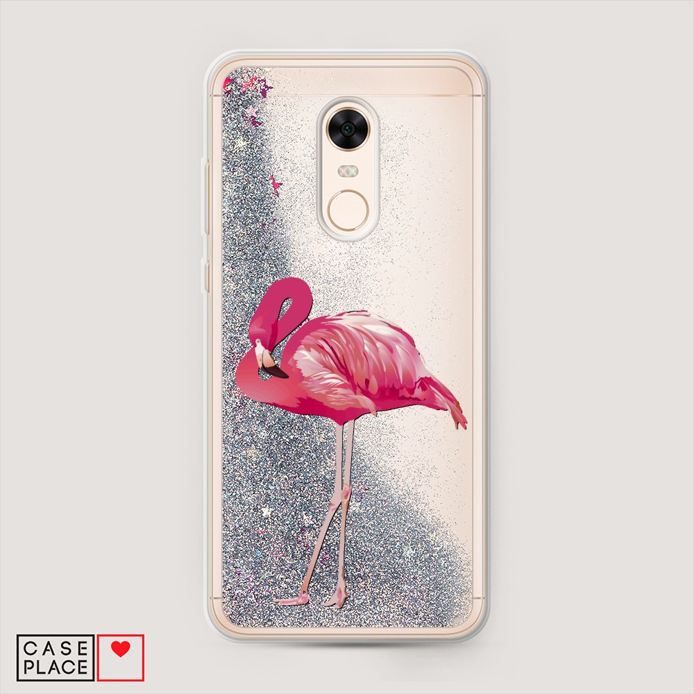 

Чехол Awog на Xiaomi Redmi 5 Plus "Застенчивый фламинго", Разноцветный, 33191-1