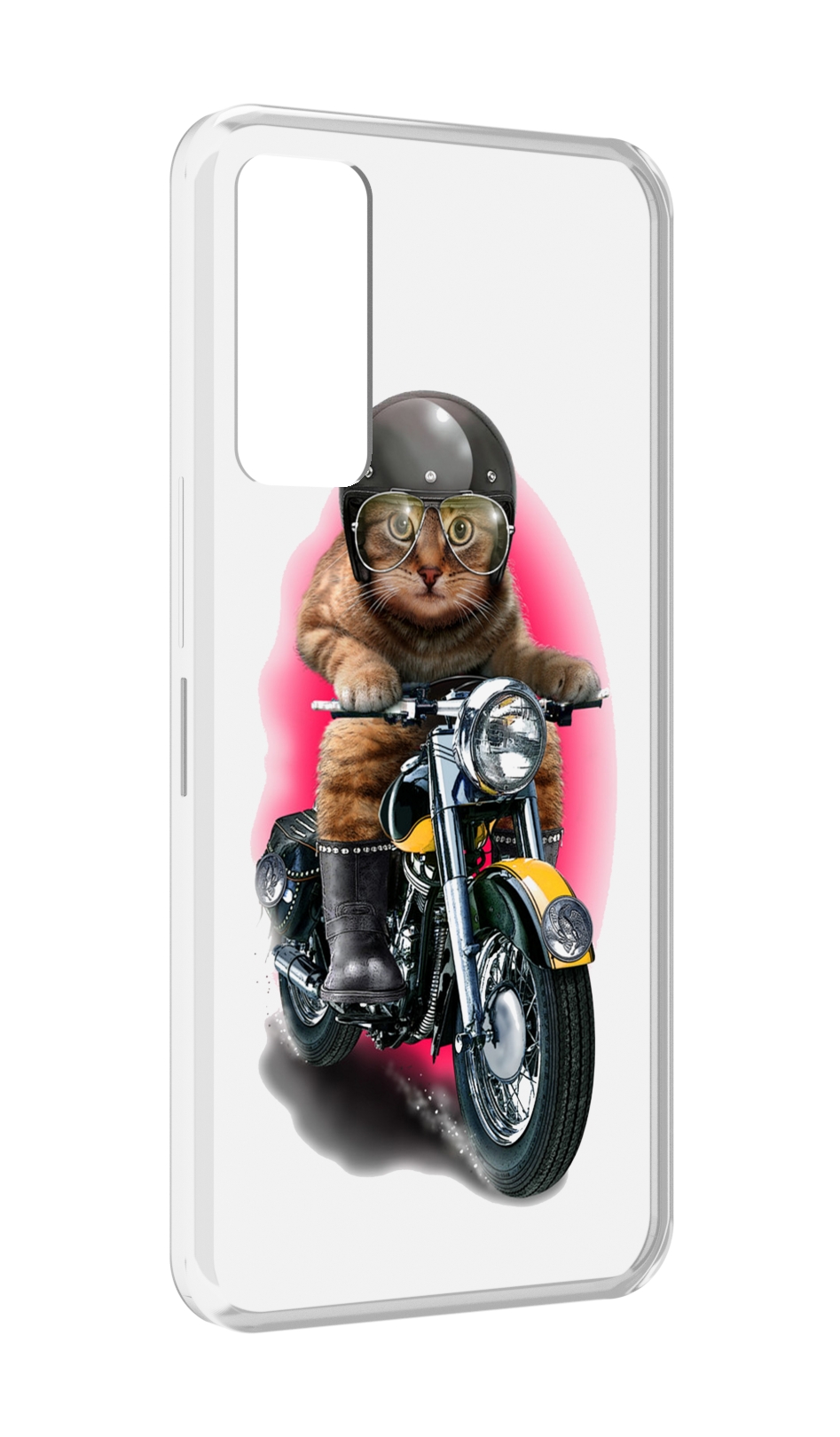

Чехол MyPads мото-кот для TCL 30 / TCL 30 5G / TCL 30+ plus, Прозрачный, Tocco