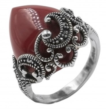 

Кольцо из серебра с марказитом р. 18 Марказит HR1470, HR1470