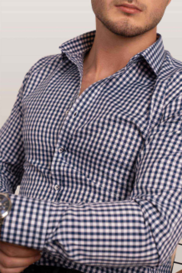 Рубашка мужская Etikmen 119 синяя XL (доставка из-за рубежа)