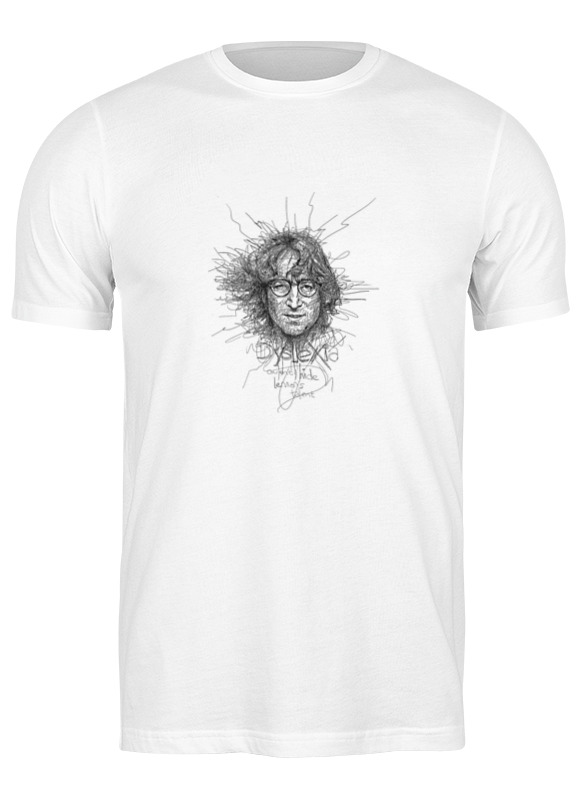 

Футболка мужская Printio John lennon белая S, Белый, John lennon
