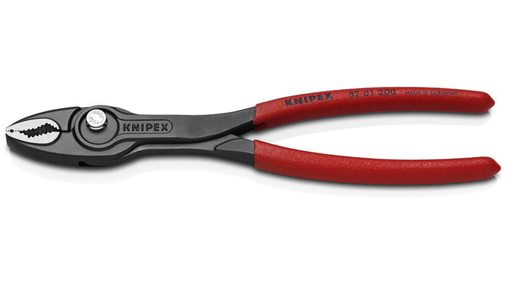 

Строительные клещи Knipex KN-8201200SB с фронтальным и боковым захватами TwinGrip,зев 4-22, KN-8201200SB