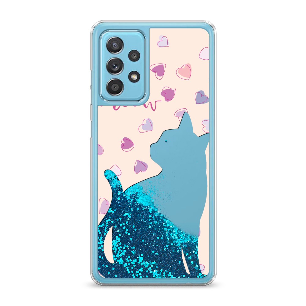

Жидкий чехол с блестками "Прозрачный кот" на Samsung Galaxy A52, 2102493-1