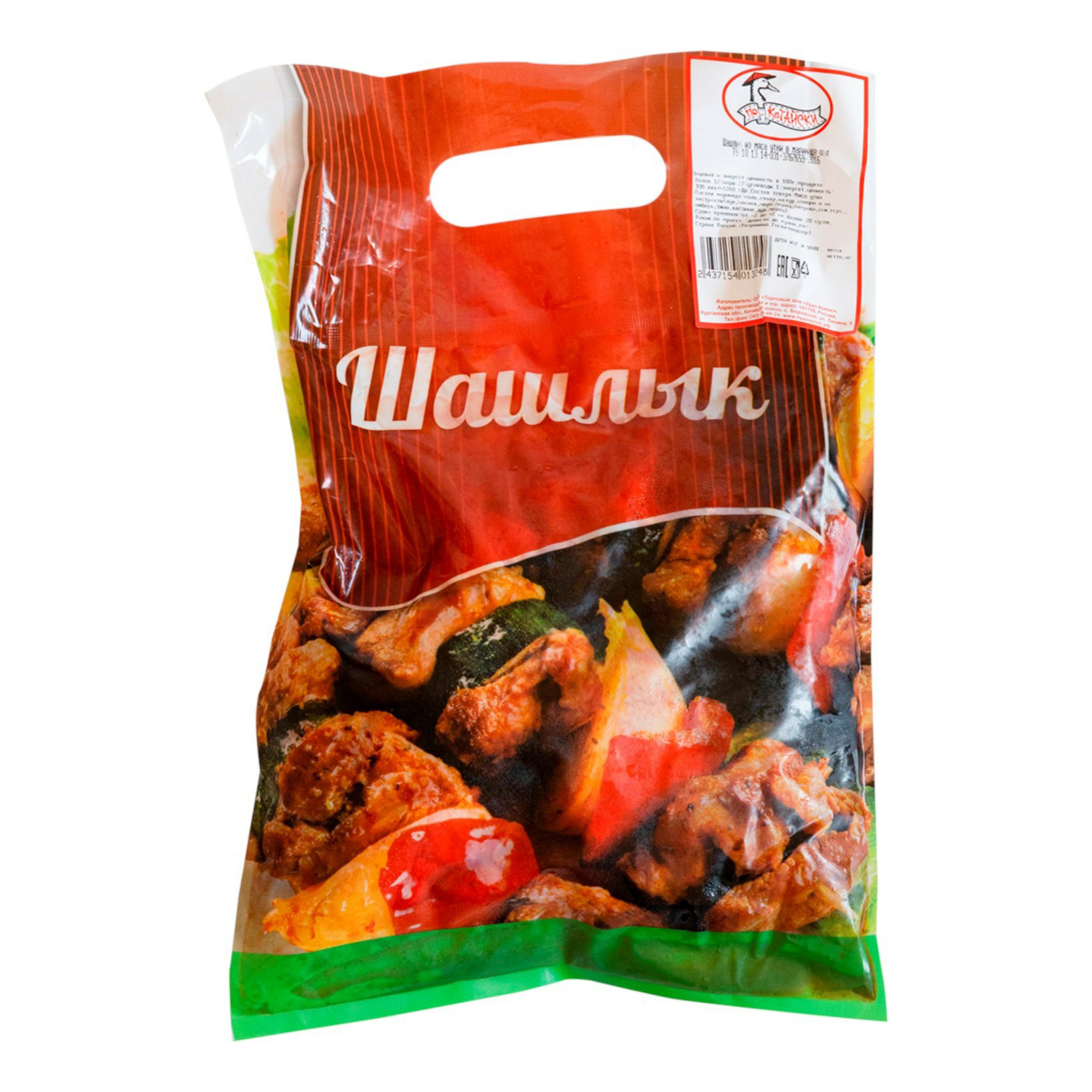 

Шашлык из утки по-катайски в маринаде охлажденный