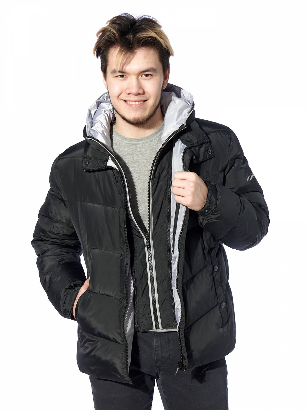 

Пуховик мужской Malidinu 1217 черный 46 RU, 1217