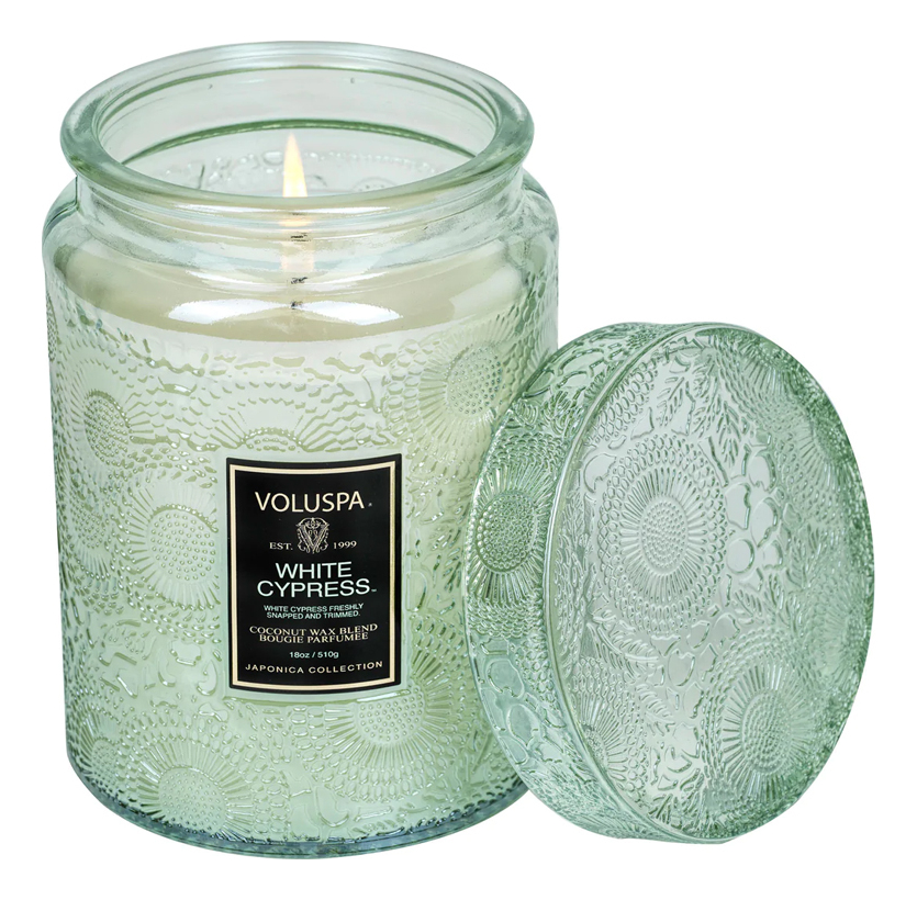 

Ароматическая свеча VOLUSPA White Cypress (Белый Кипарис) 454г, 325936