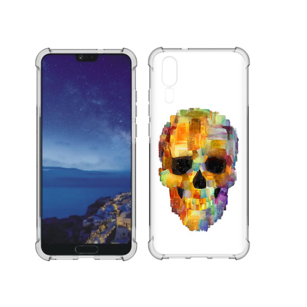 

Чехол MyPads Tocco для Huawei P20 нарисованный череп (PT108006.52.516), Прозрачный, Tocco