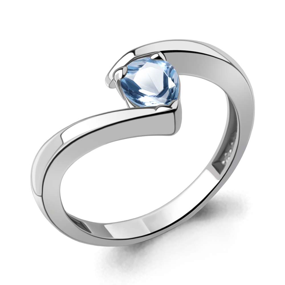 

Кольцо из серебра с топазом р., Aquamarine 6982305, 6982305_925_р
