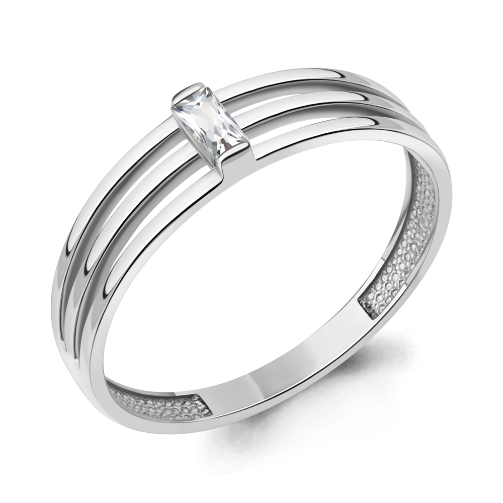 

Кольцо из серебра с фианитом р. Aquamarine 67907, 67907_925_р