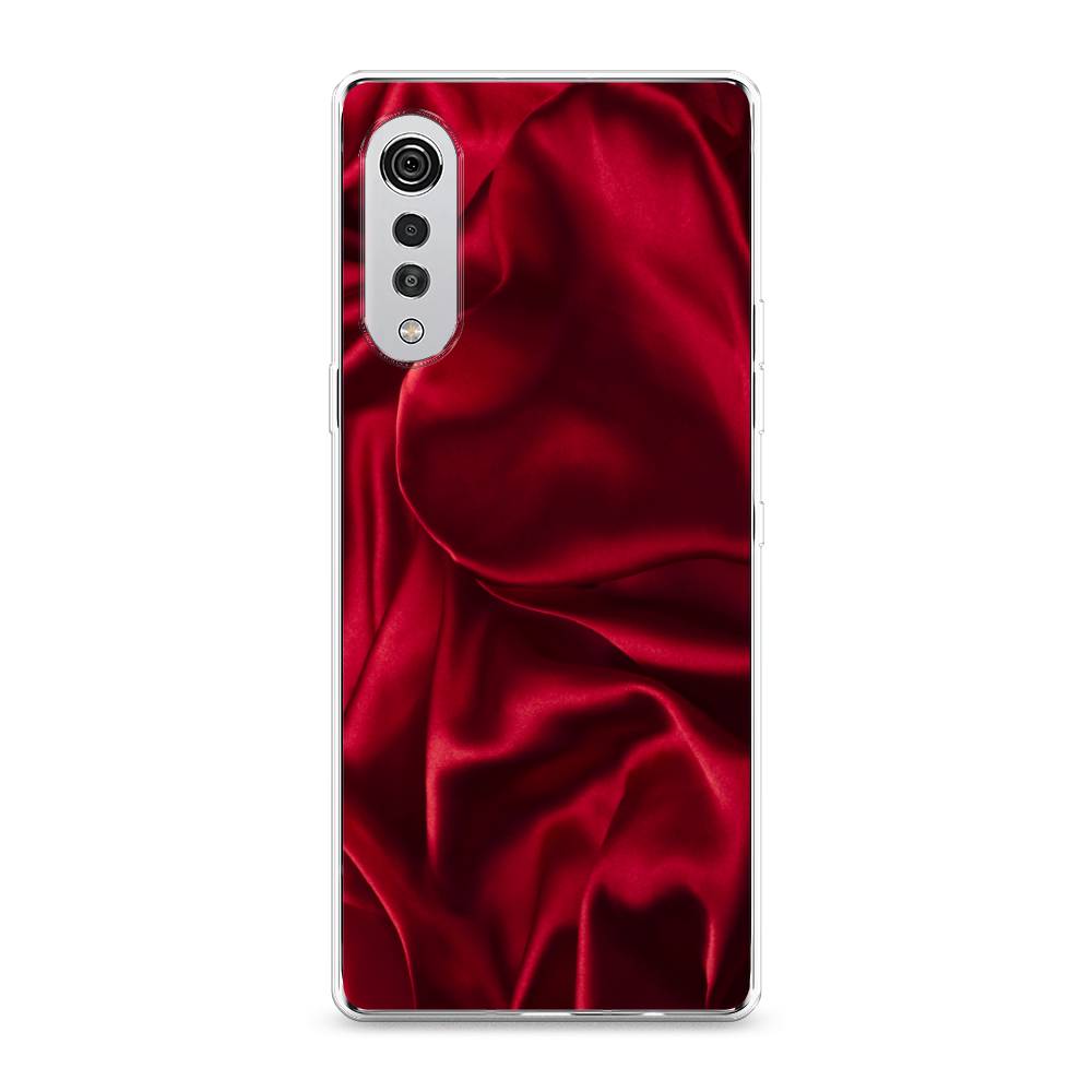 фото Чехол awog "текстура красный шелк" для lg velvet 4g/5g
