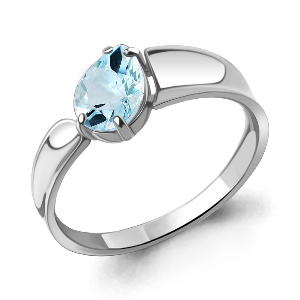 

Кольцо из серебра с топазом р. Aquamarine 6965202, 6965202_925_р