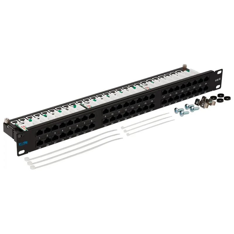 

Патч-панель Lanmaster (TWT-PP48/1U-U6), (TWT-PP48/1U-U6)