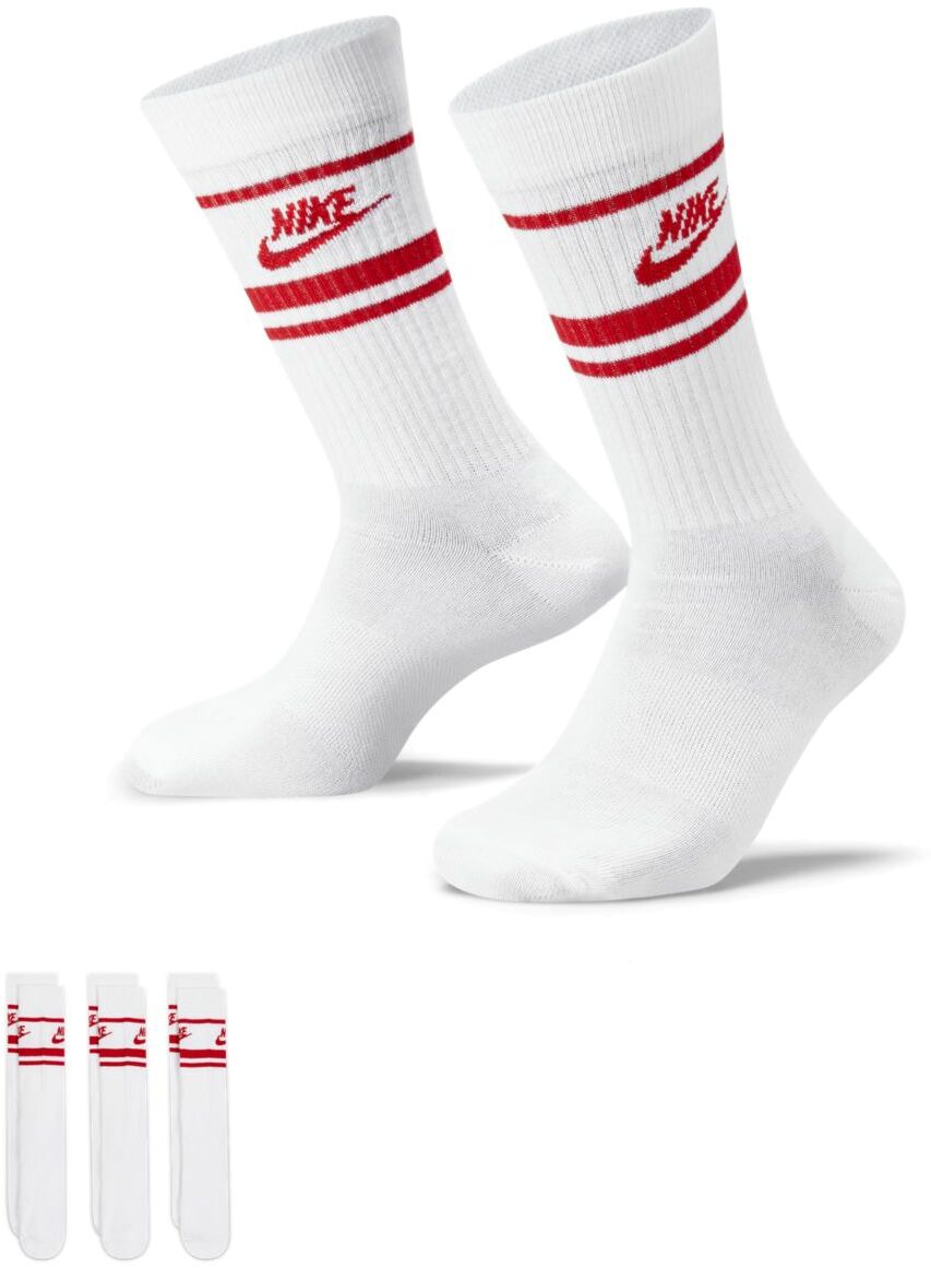 

Комплект носков унисекс Nike Sportswear Everyday Essential Socks 3P белых M, Белый, Sportswear Everyday Essential Socks 3P