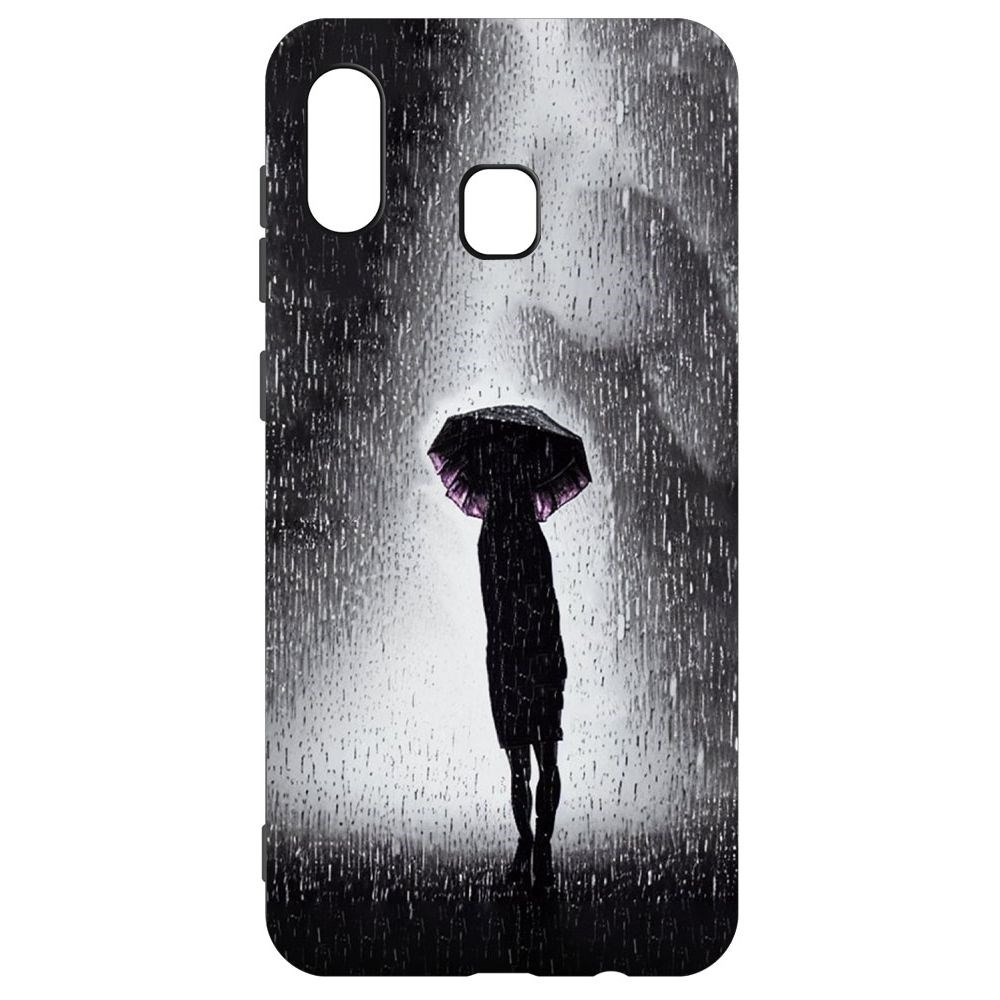 

Чехол-накладка Софт Ночная крипота для Samsung Galaxy A30 (A305), Черный