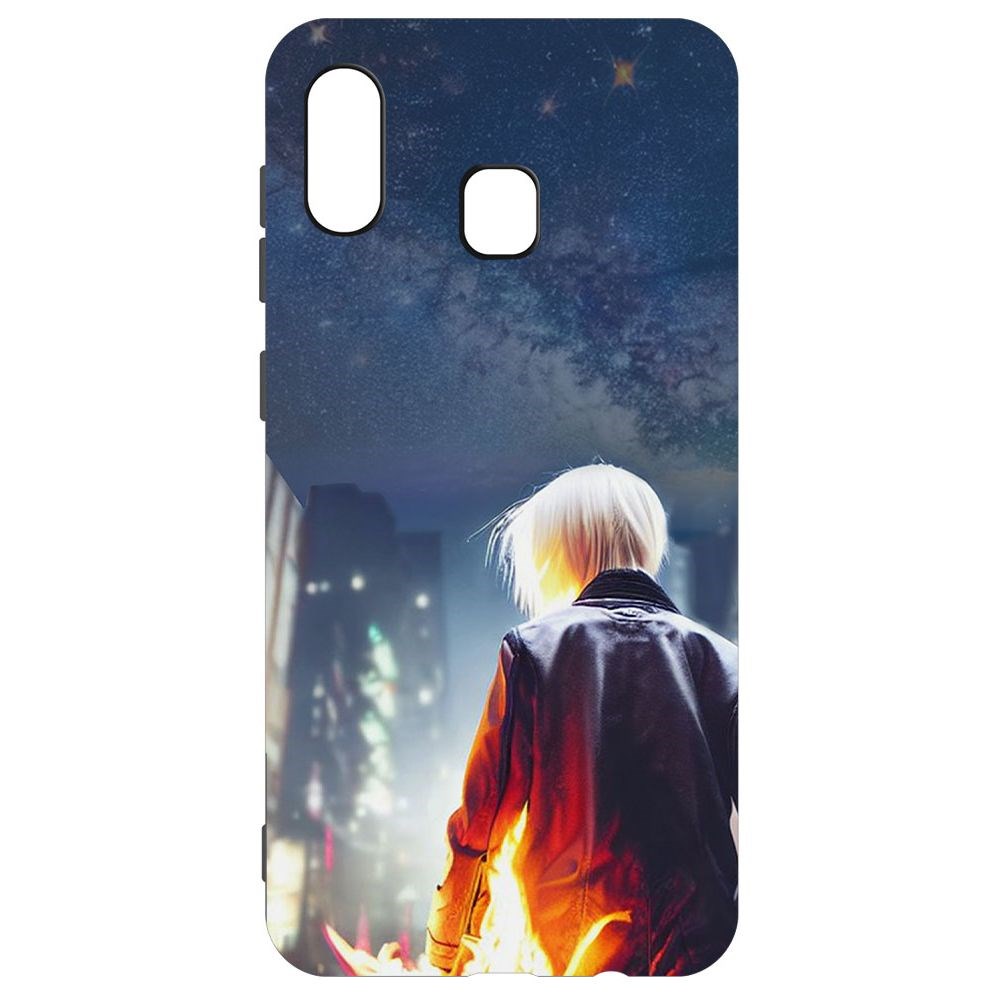 

Чехол-накладка Софт Перспектива для Samsung Galaxy A30 (A305), Черный