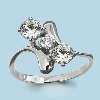 

Кольцо из серебра с фианитом р. Aquamarine 66006, 66006_925_р