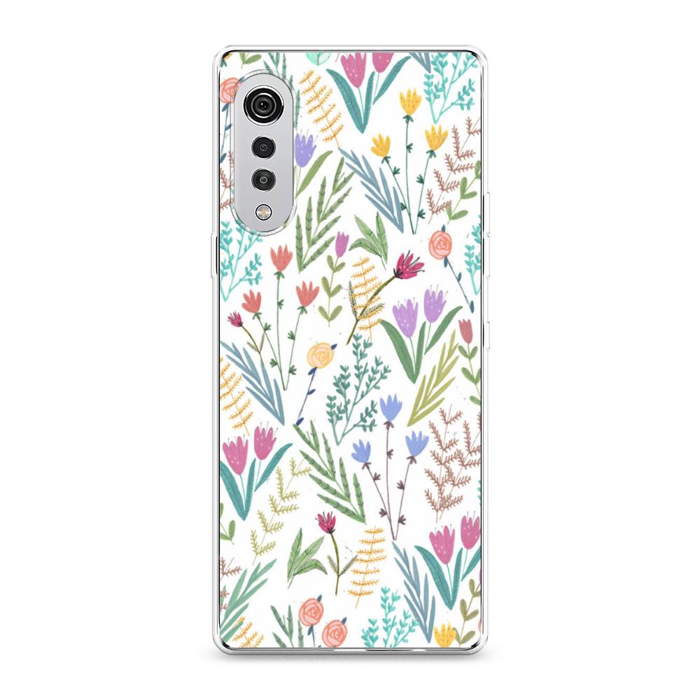 

Чехол Awog на LG Velvet 4G/5G "Полевые цветы рисунок", 84450-8