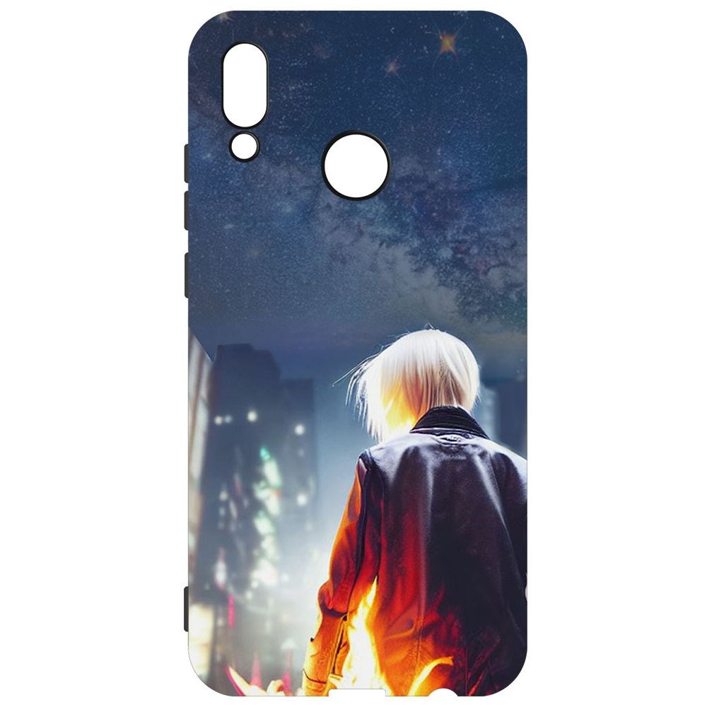 

Чехол-накладка Софт Перспектива для Huawei P Smart (2019), Черный
