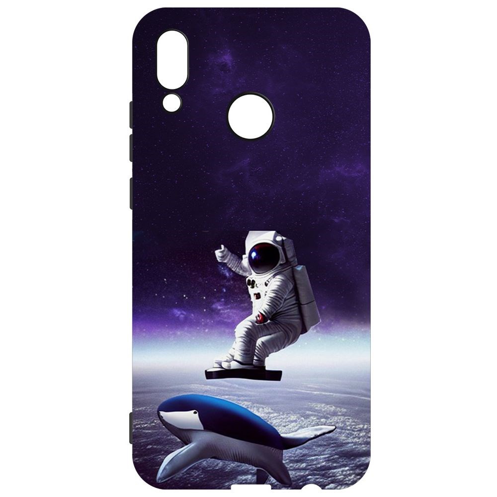 

Чехол-накладка Софт Спейсбордер для Huawei P Smart (2019), Черный