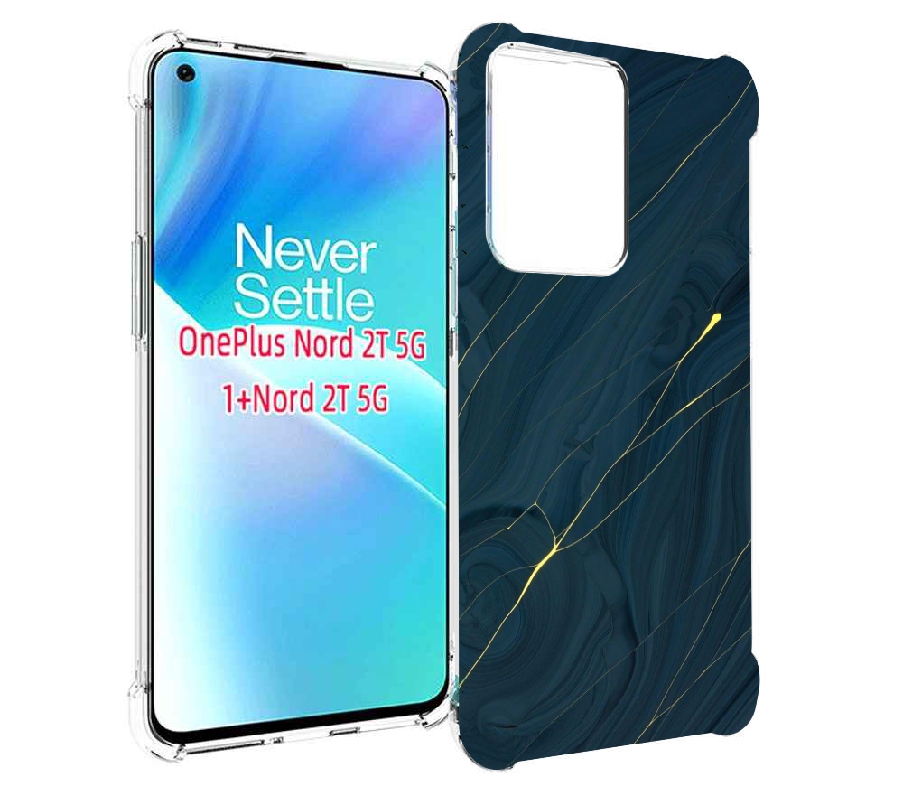 

Чехол MyPads дерево с золотыми трещинами для OnePlus Nord 2T, Прозрачный, Tocco