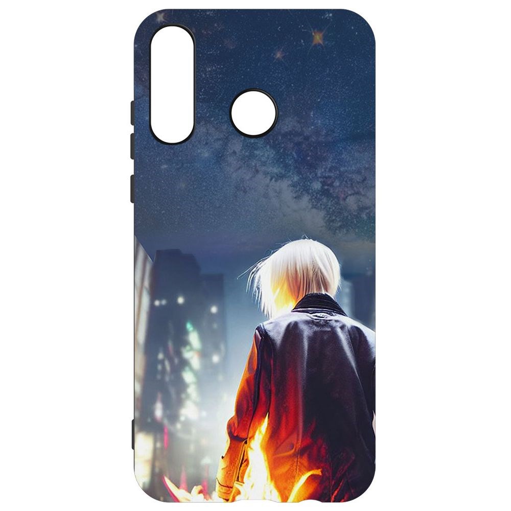 

Чехол-накладка Софт Перспектива для Huawei P30 Lite, Черный