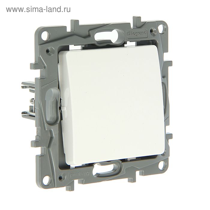 

Выключатель Legrand Etika 672201, 10 А, 1 клавиша, скрытый, белый