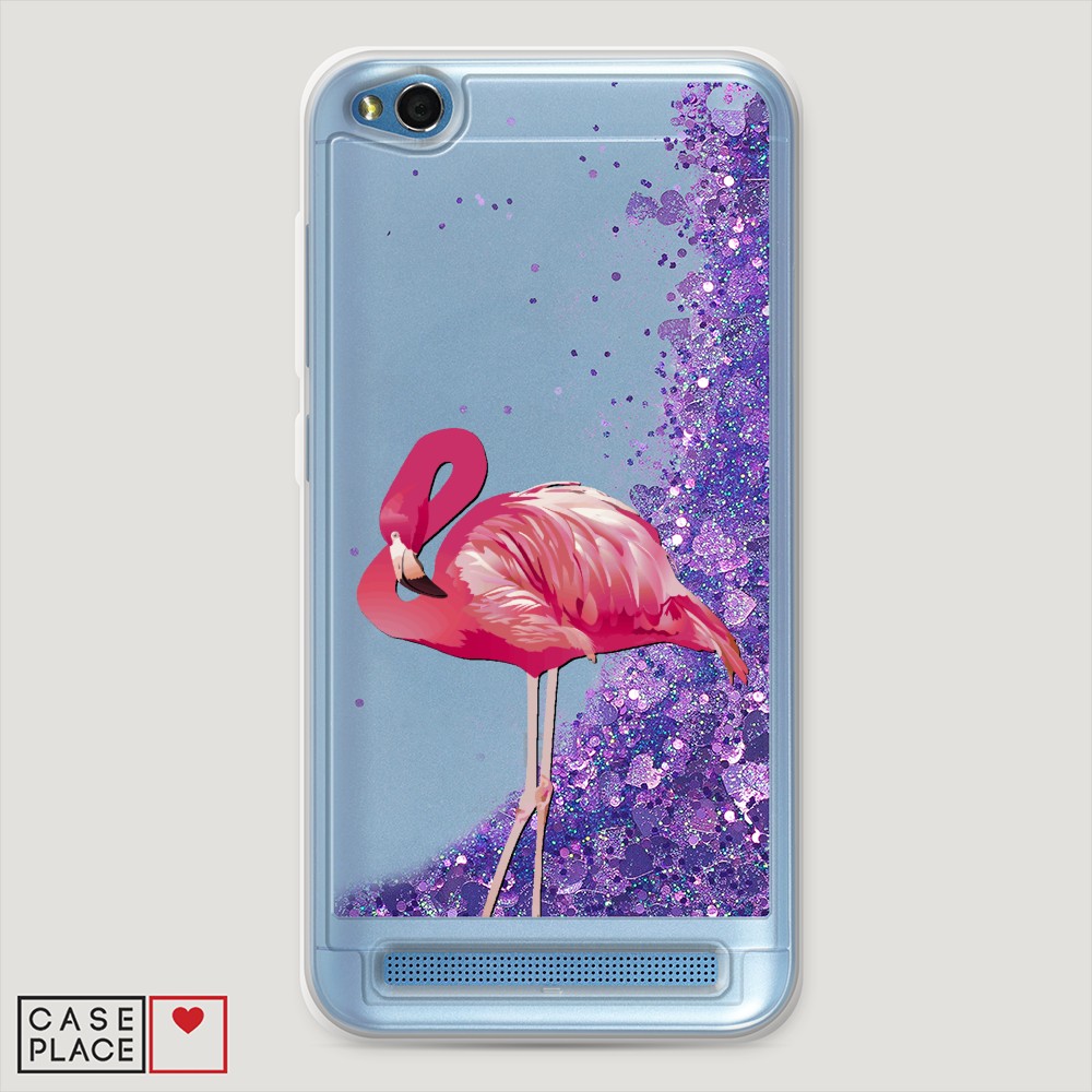 

Чехол Awog на Xiaomi Redmi 5A "Застенчивый фламинго", Разноцветный, 32892-1