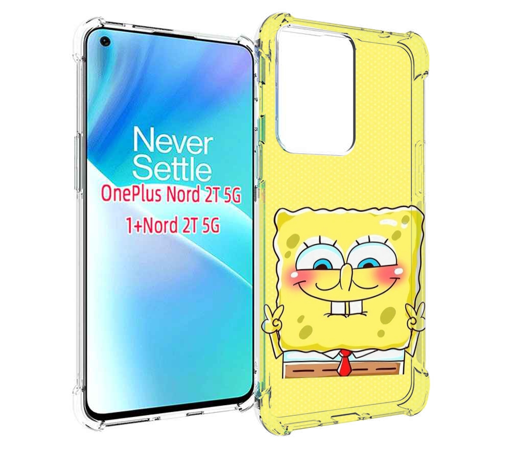 

Чехол MyPads довольный милый спанчбоб для OnePlus Nord 2T, Прозрачный, Tocco