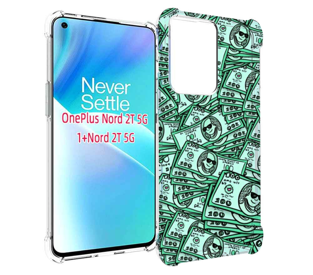 

Чехол MyPads доллары картинка для OnePlus Nord 2T, Прозрачный, Tocco