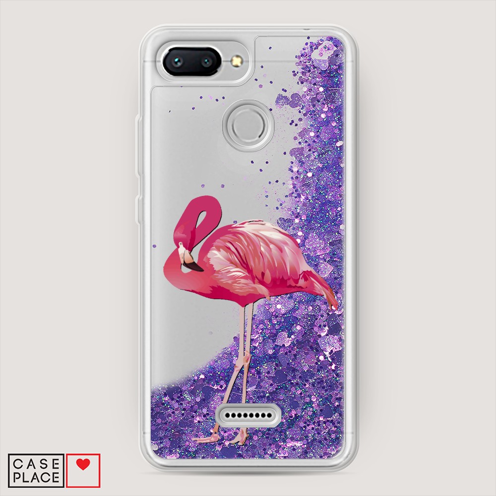 

Чехол Awog на Xiaomi Redmi 6 "Застенчивый фламинго", Разноцветный, 33892-1