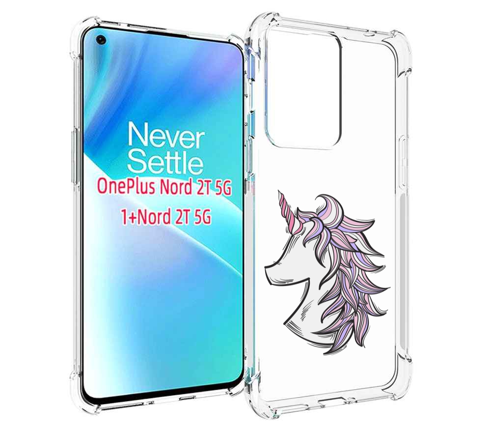 

Чехол MyPads единорог-рисунок для OnePlus Nord 2T, Прозрачный, Tocco