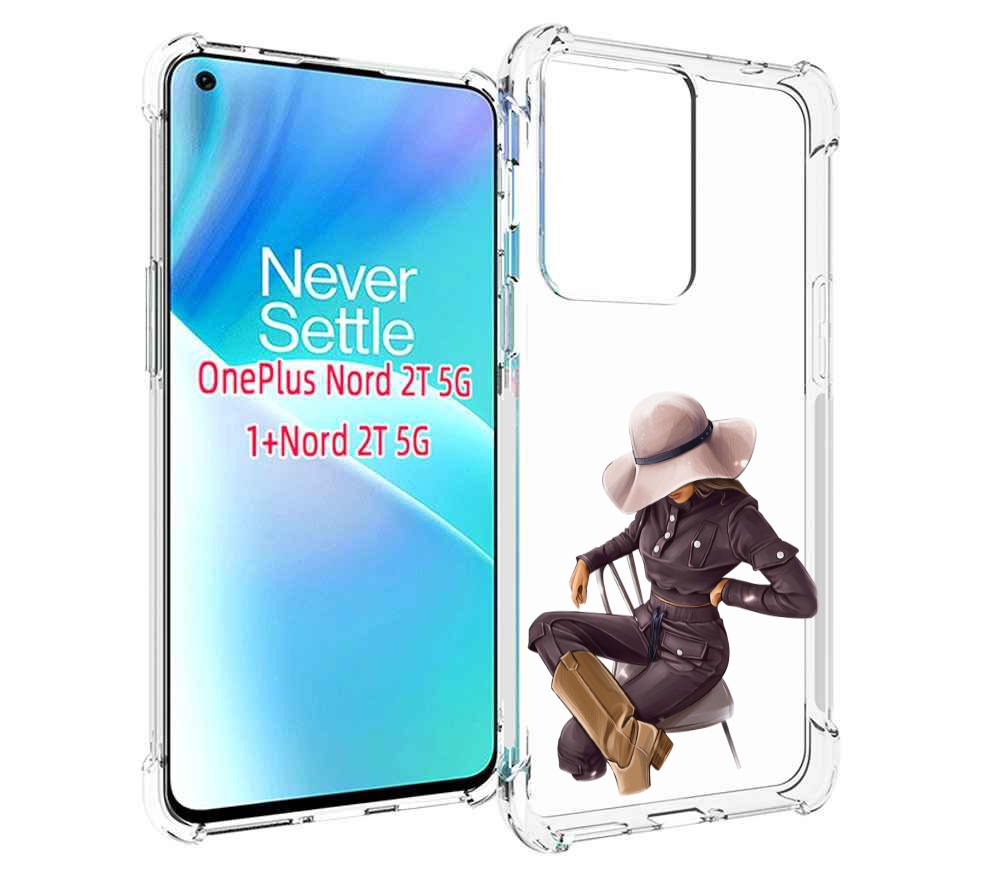

Чехол MyPads загадочная-девушка-в-костюме женский для OnePlus Nord 2T, Прозрачный, Tocco