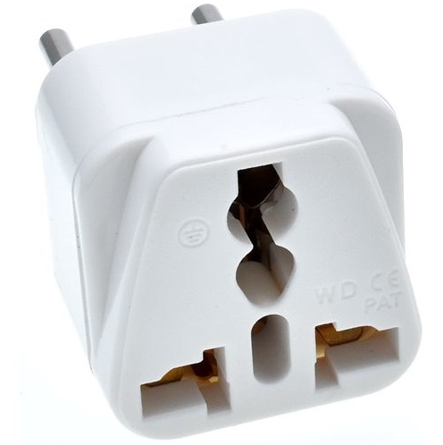 фото Переходник для розетки gsmin travel adapter hht603-p (белый)