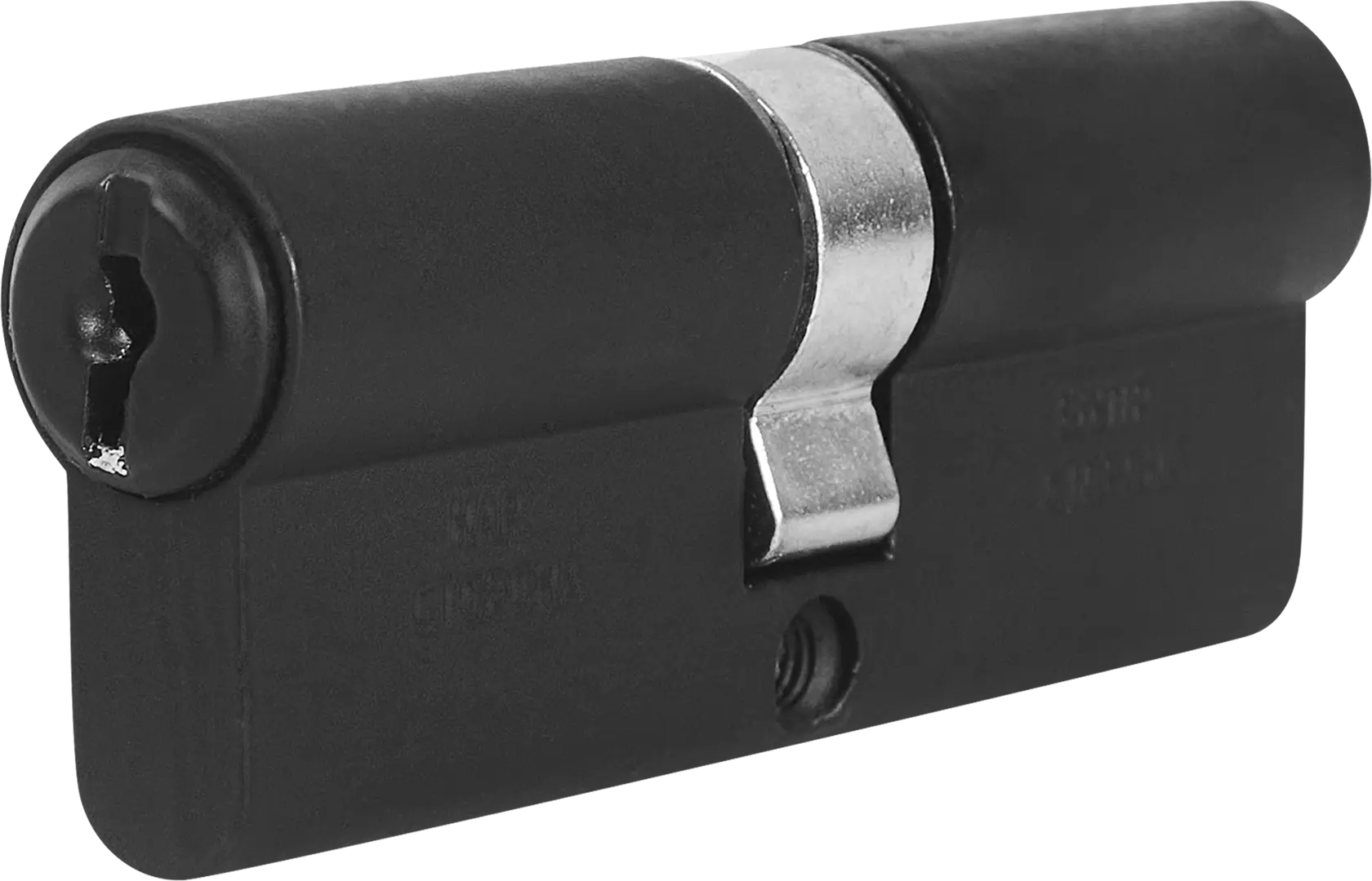 Цилиндр Зенит МЦ1-5-80, 40x40 мм, ключ/ключ, цвет черный