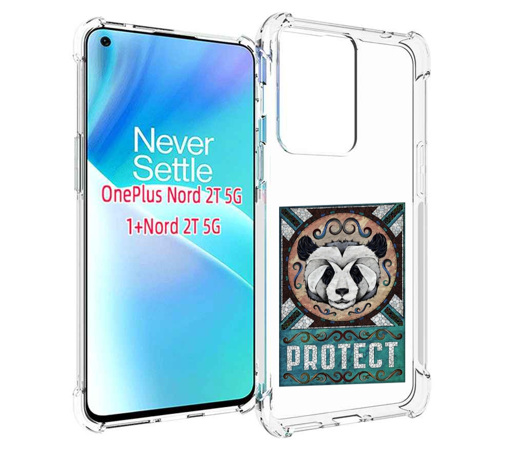 

Чехол MyPads защита панды для OnePlus Nord 2T, Прозрачный, Tocco