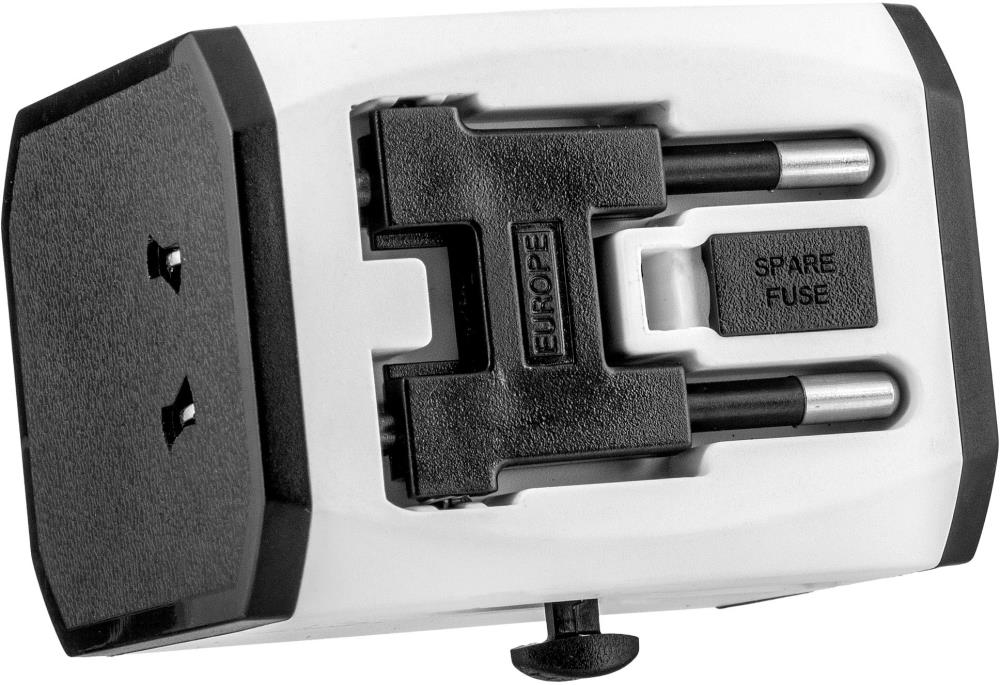 фото Переходник для розетки gsmin travel adapter hht525 с кейсом (белый)