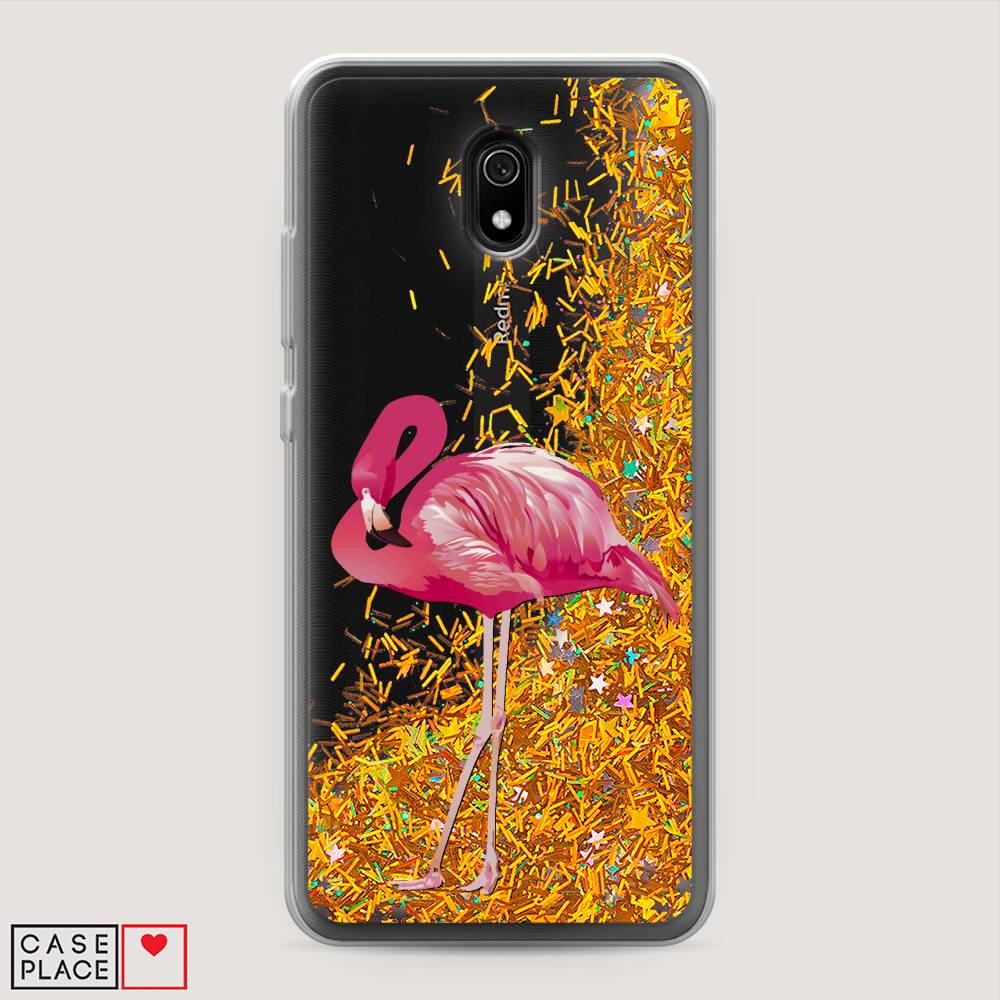 

Чехол Awog на Xiaomi Redmi 8A "Застенчивый фламинго", Разноцветный, 37290-1