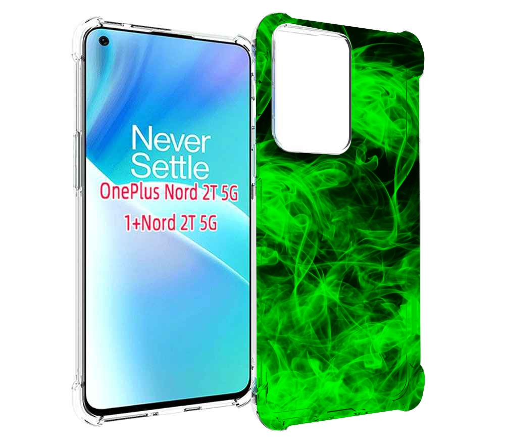 

Чехол MyPads зеленый-дымок для OnePlus Nord 2T, Прозрачный, Tocco