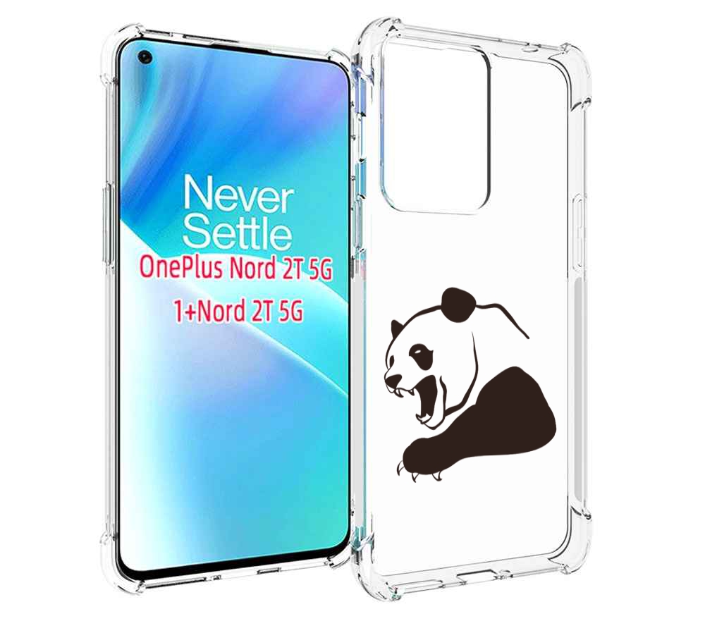 

Чехол MyPads злая-панда для OnePlus Nord 2T, Прозрачный, Tocco
