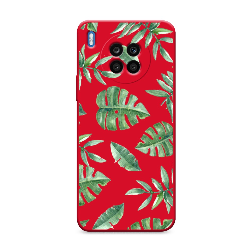 

Чехол Awog на Honor 50 Lite/Huawei nova 8i "Нарисованные пальмовые листья", Разноцветный, 6106353-1