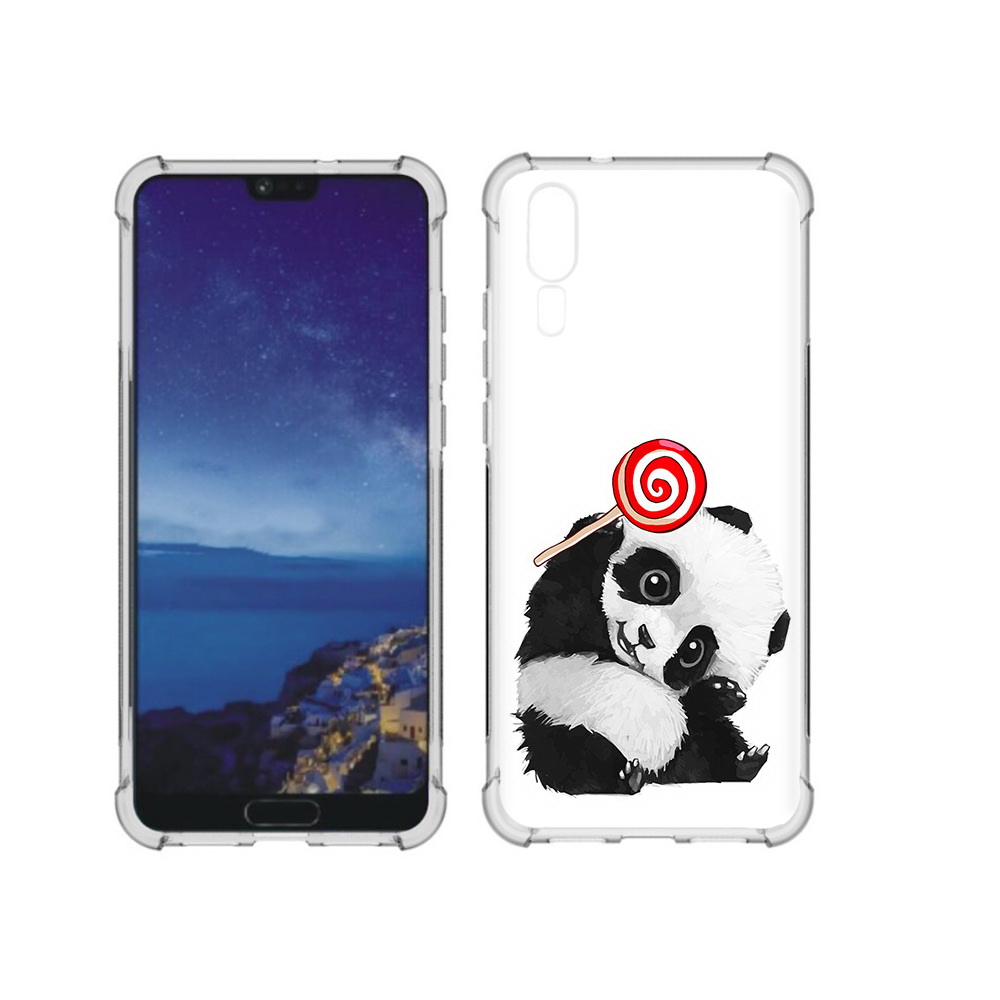 

Чехол MyPads Tocco для Huawei P20 панда с леденцом (PT108006.52.534), Прозрачный, Tocco