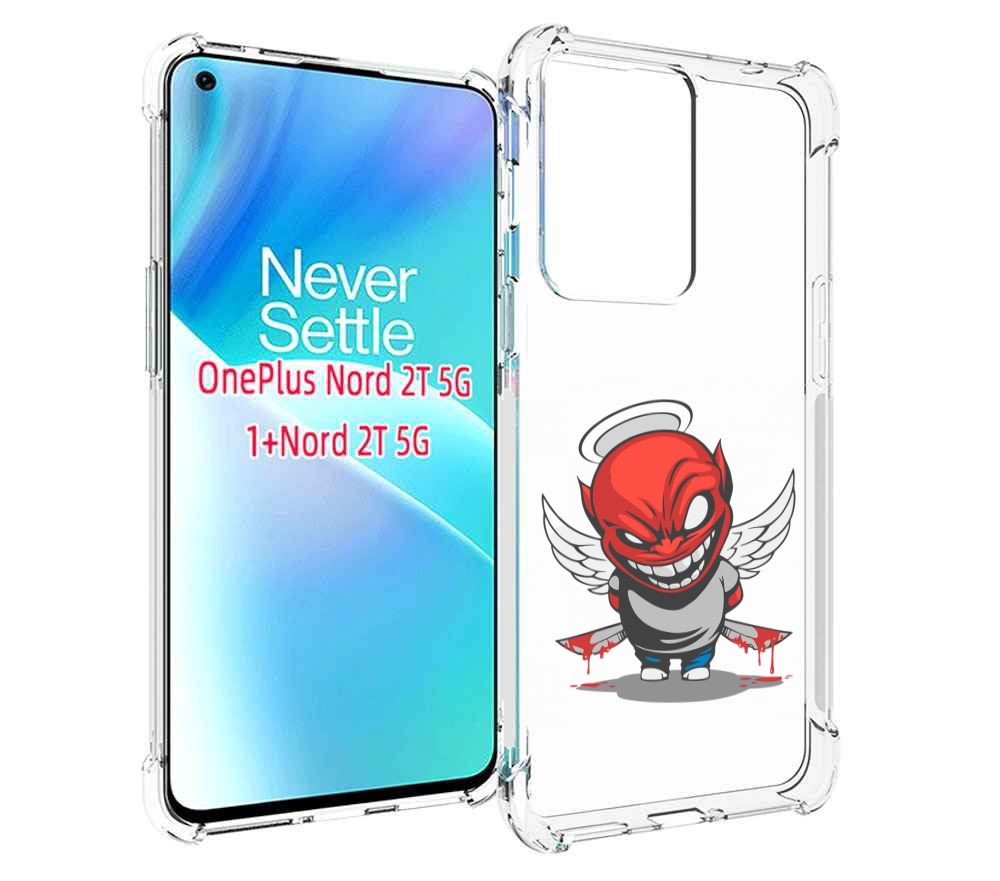 

Чехол MyPads злой-ангел для OnePlus Nord 2T, Прозрачный, Tocco