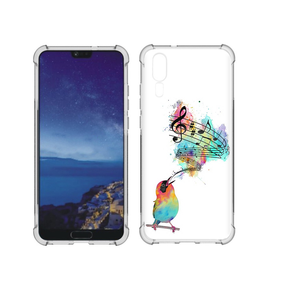 

Чехол MyPads Tocco для Huawei P20 певчая птичка (PT108006.52.536), Прозрачный, Tocco