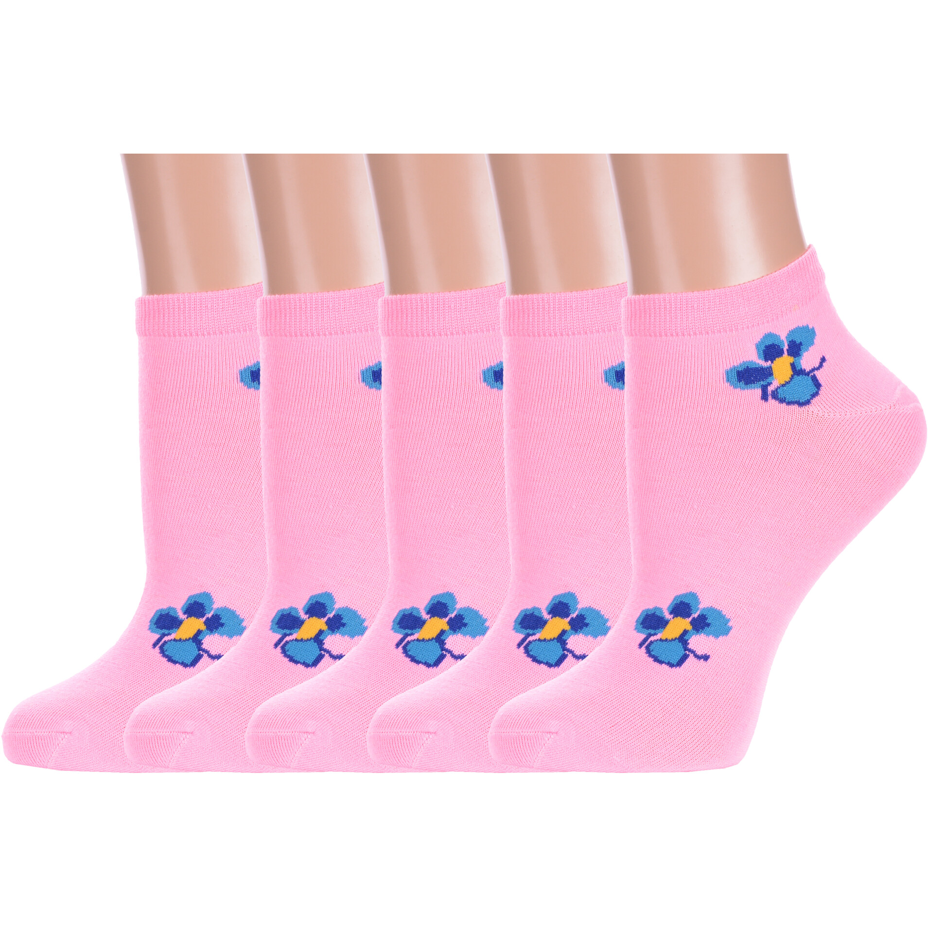 Комплект носков женских Hobby Line 5-Нжу550 розовых 23 5 пар