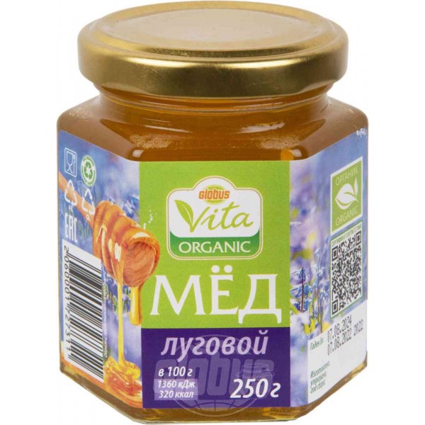 

Мед Globus Vita Organic Луговой 250 г