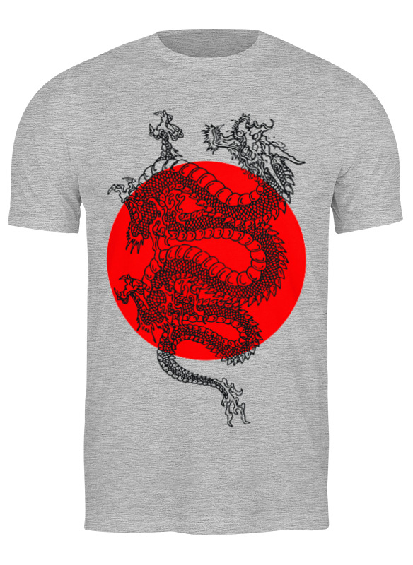 

Футболка мужская Printio Dragon серая 3XL, Серый, Dragon