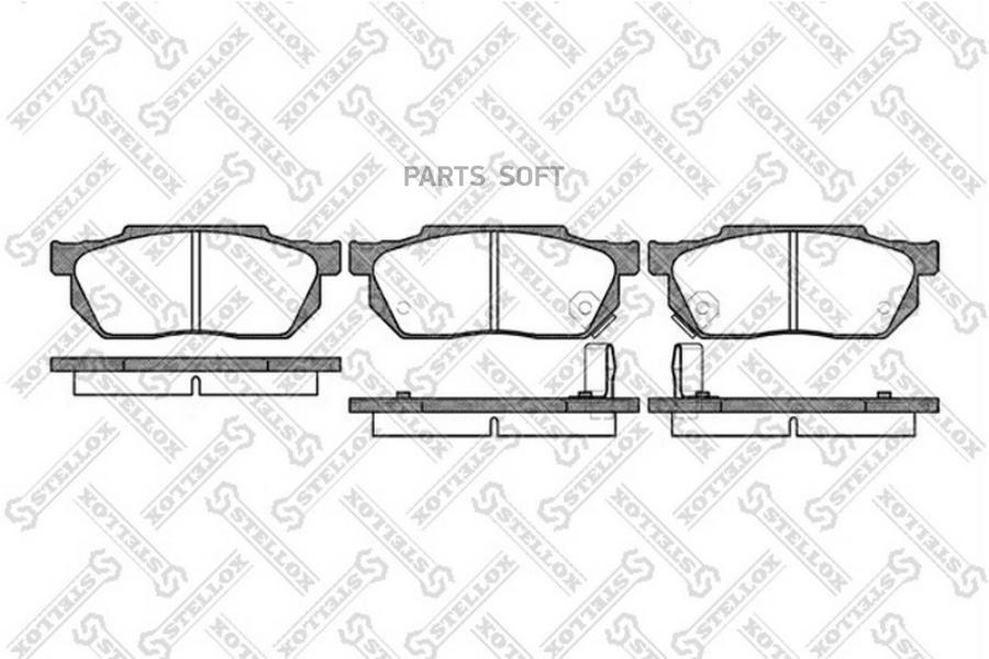 

Тормозные колодки Stellox 204002SX