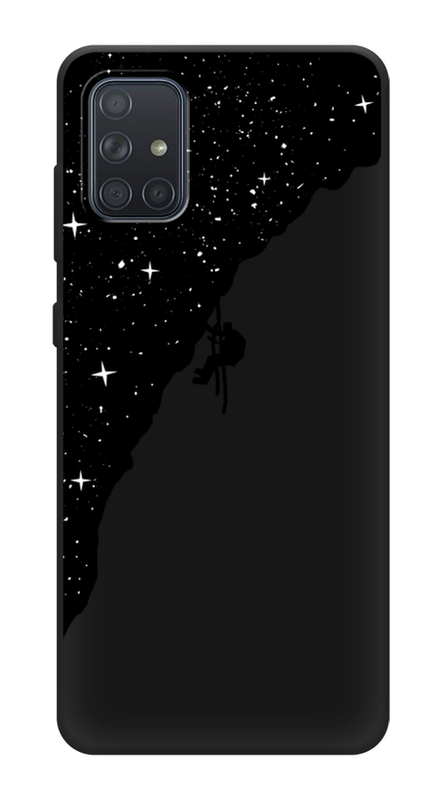 

Чехол Awog на Samsung Galaxy A71 4G "Скалолаз в космосе", Разноцветный, 29052-1